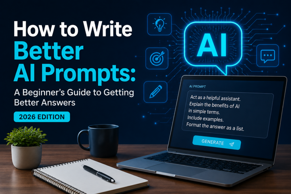 How to Write Better AI Prompts: A Beginner’s Guide to Getting Better Answers (2026 Edition)