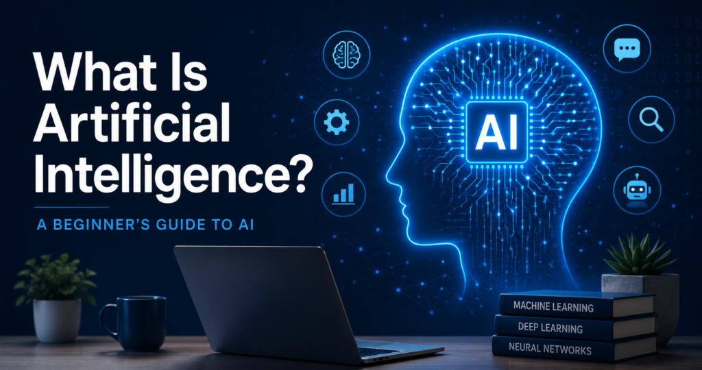 ArtificialIntelligence Illustration for a Beginner AI Guide