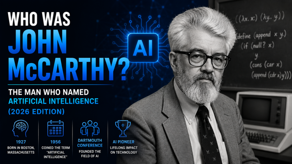 Who Was John McCarthy? The Man Who Named Artificial Intelligence (2026 Edition)