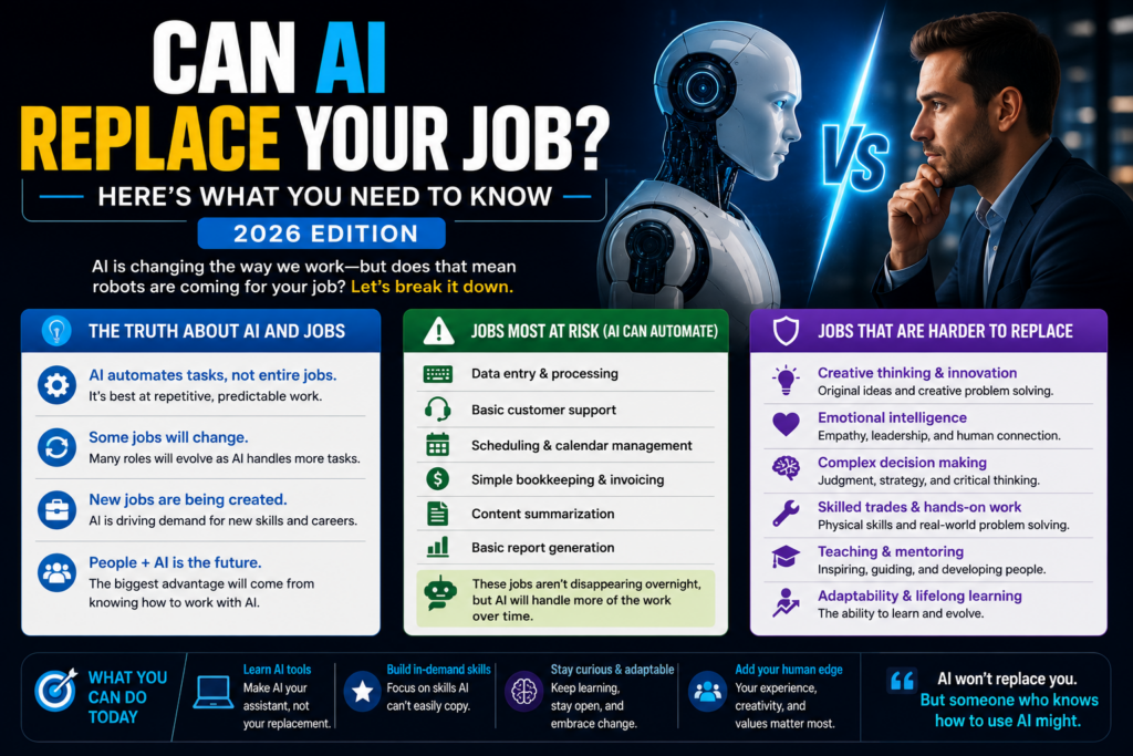 Can AI Replace Your Job? Here’s What You Need to Know (2026 Edition)